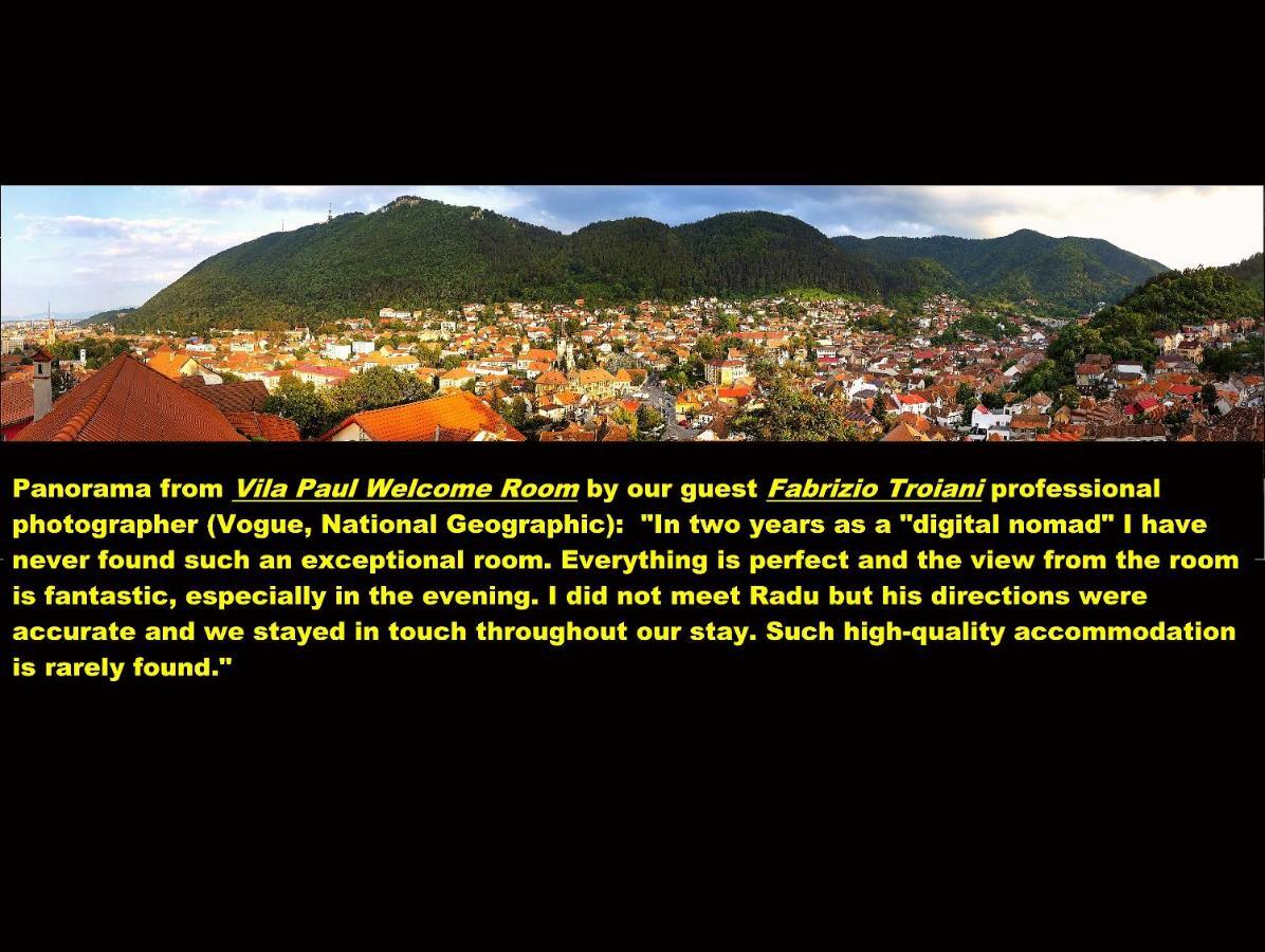 Vila Paul Best Paronamic View Over Medieval Historical Centre Braşov Dış mekan fotoğraf